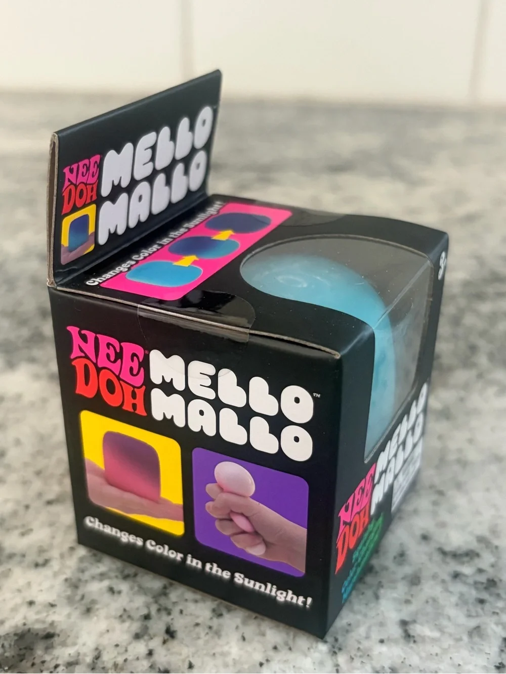 Needoh Mello Mallo Blue Squishy toy NEW Sealed Authentic Nee Doh fidget toy gift